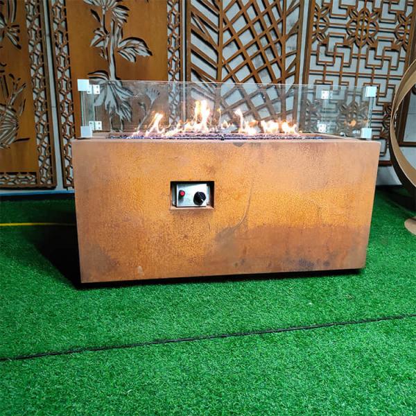 Quality 600mm Garden Gas Fire Pits SUS304 Outdoor Patio Table With Propane Fire Pit for sale