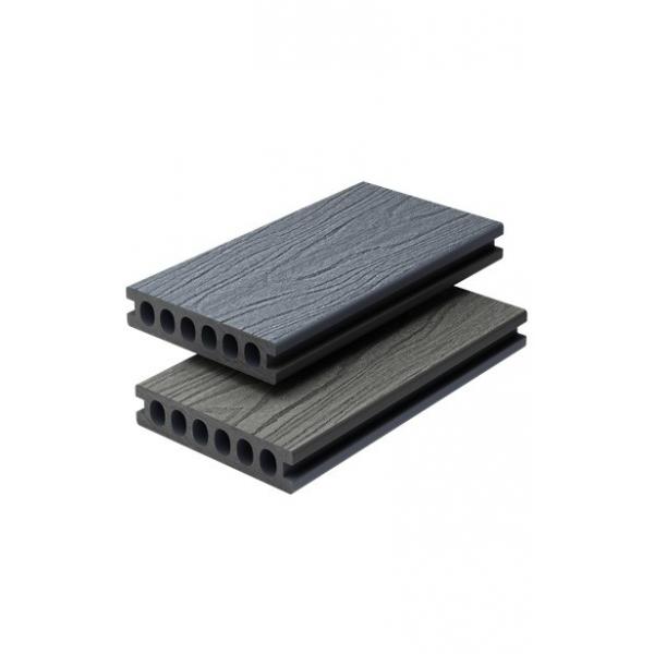 Quality 6 Round Hole 138 X 23 Capped Composite Decking Brushing Recycled Plastic Decking Boards for sale