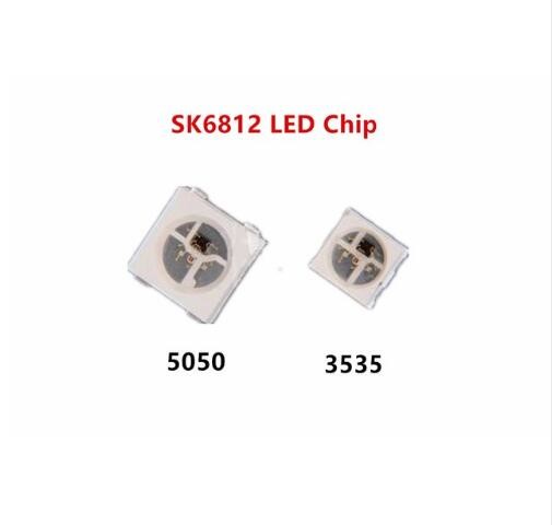 China Addressable Led SK6812 Mini 3535 5050 SMD RGB full color Digital LED Chip Pixels White / Black similiar WS2812B DC5V factory