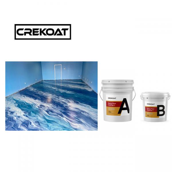 Quality Basecoat Clear Metallic Epoxy Floor Coating Viscosity Cleanable for sale