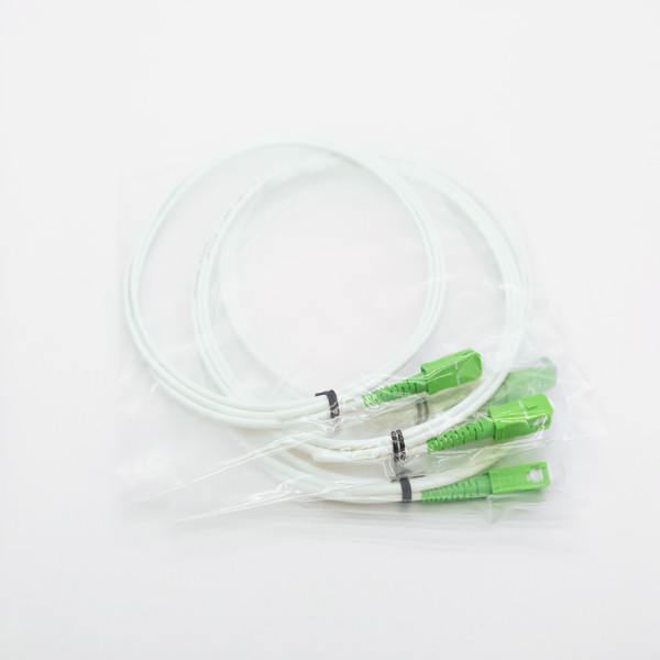Quality Fiber Optic Cable Pigtail SC APC Single Mode Simplex 3mm White G657A2 LSZH for sale