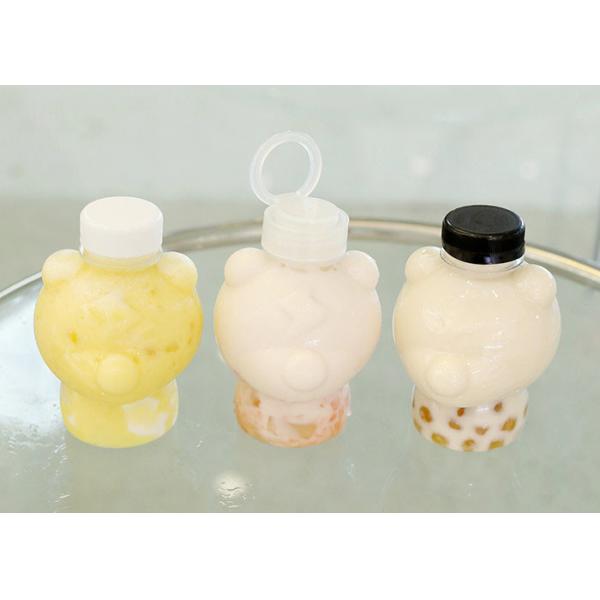 Quality Pull Ring Cover Milk Tea Bottles 400ml Squeezable Juice Bottles for sale