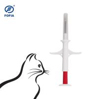 China 1.4x8mm 2.12x12mm Small Pet Tracking 134.2Khz Glass RFID Animal Tag Microchip With Syringe ID factory