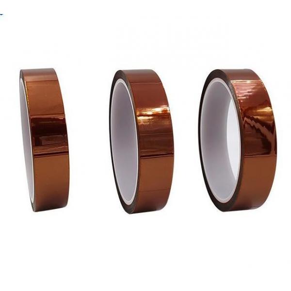 Quality 25um Amber Insulation Polyimide Film Adhesive Tape for sale