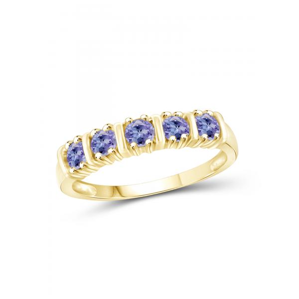Quality 0.25 Carat Tanzanite 0.925 Sterling Silver Ring Jewelry with White CZ – Gemstone for sale