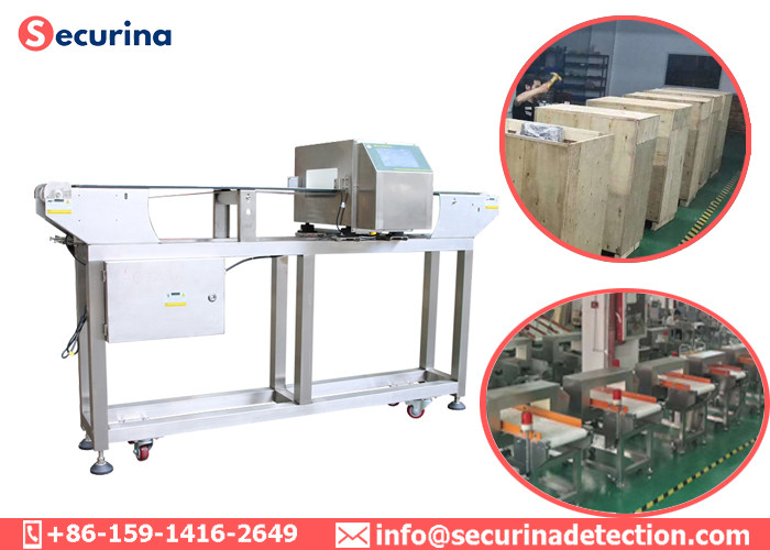 China Food Processing Metal Detectors , Conveyor Belt Metal Detector For Security factory