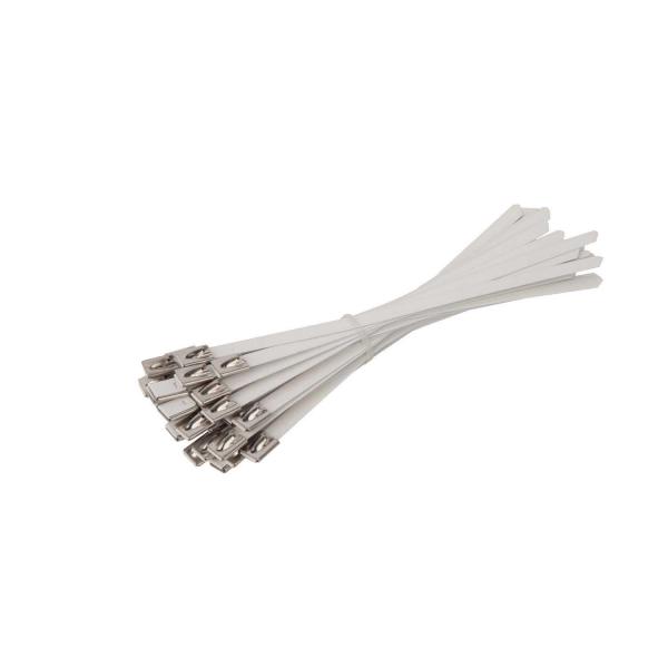 Quality SS316 Stainless Steel Cable Tie Bundle Grade Exhaust Silver Zip Ties 100pcs for sale