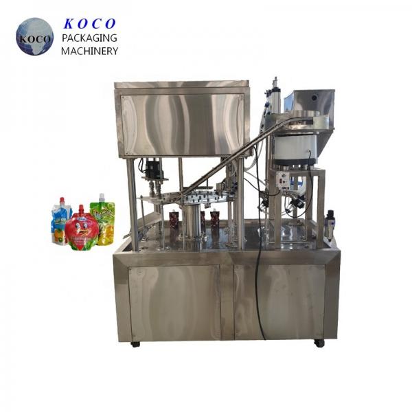 Quality KOCO Self supporting bag with screw cover filling and capping machine liquid for sale
