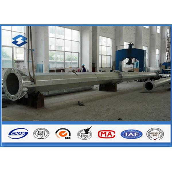 Quality Polygonal High Voltage Electric Steel Utility Pole 3.0mm ~ 20mm Thickness for sale