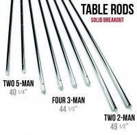 Buy cheap Silver Chromed Solid 5 / 8 Inch Steel Rods For Standard Foosball Tables from wholesalers