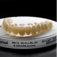 China Customized Dental Zirconia Block 98mm And Precision For Dental Prosthetics factory
