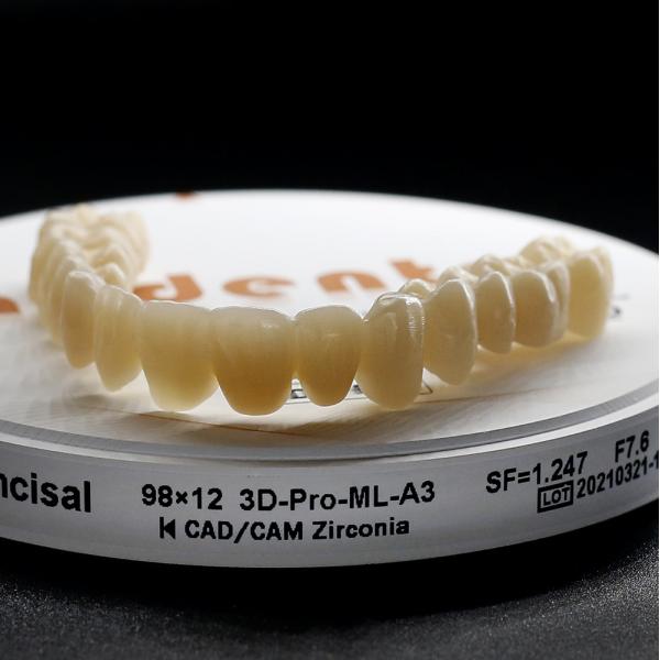 Quality A1 A2 A3 B1 B2 Dental Zirconia Block / Discs 98.5mm System FDA for sale
