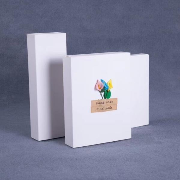 Quality 350gsm Recycled Paper Gift Box Silk Screen Sliding Drawer Box for sale