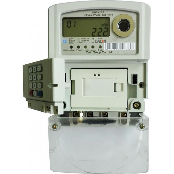 Quality Remote Control STS Prepaid Meters 3X240V Single Phase Watt Hour Meter Back - End for sale