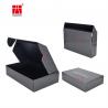 China Black Simple Folding Corrugated Paper Mailer Box Packaging Case factory