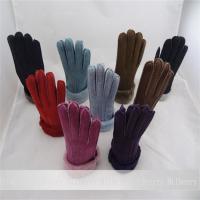 China real sheepskin gloves handmade nice leather popular lady gloves factory