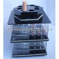 China Tabletop Lipstick Acrylic Display Case Cosmetics Store Rotating Acrylic Display Stand factory