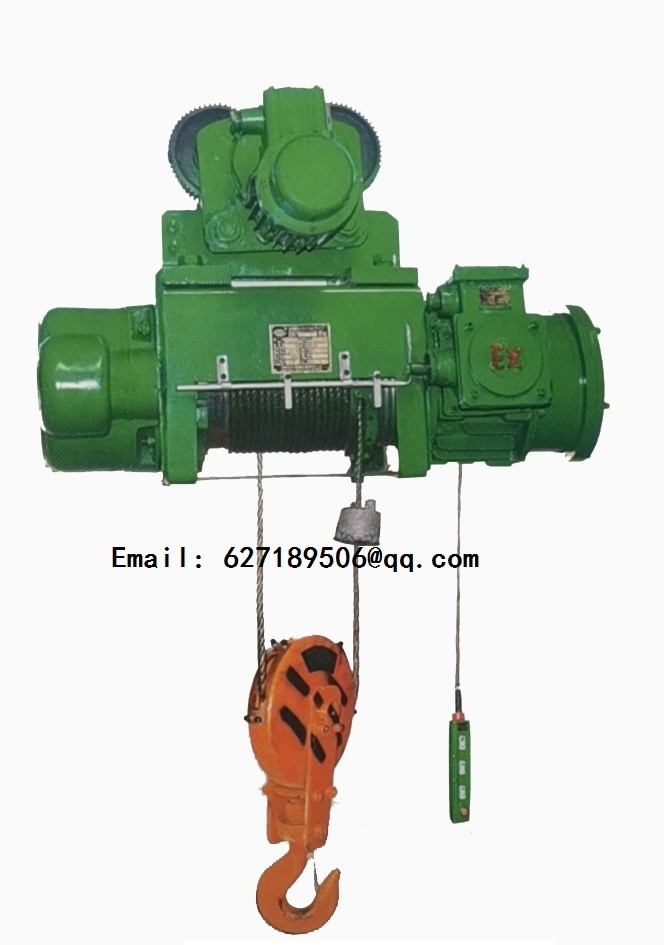 China China lifting equipment BCD type 1 ton 9m explosion-proof electric hoist, wire rope electric hoist, explosion-proof hois factory