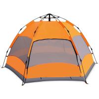 China 190T Polyester Pop Up Family Camping Tent factory