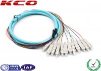 China OM3 Fiber Optic Conector Pigtail Patch Cord Fanout 50/125 3m SC Type factory