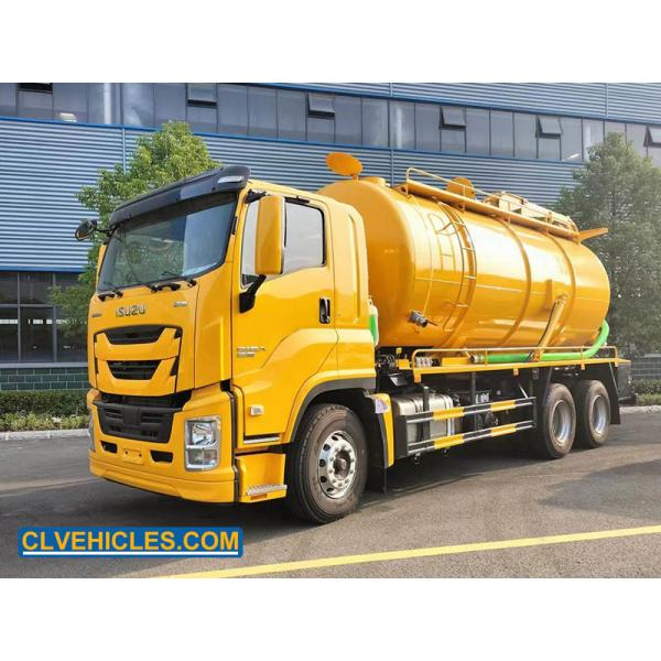 Quality ISUZU GIGA Waste water Vacuum Truck 460hp 6x4 Heacy Duty 25ton for sale