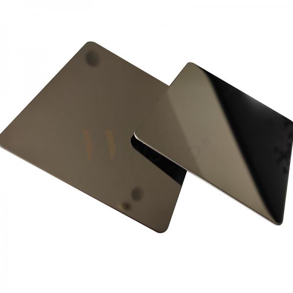 Quality Bronze Super Mirror Stainless Steel Sheet PVD Color SS 201 304 316 for sale