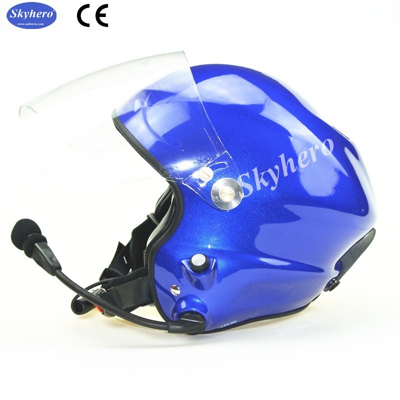 China Paramotor helmet GD-G with full headset Red colour M L XL XXL size in stock blue red black factory