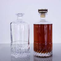 Quality Synthetic Cork 900g Bourbon Glass Bottle 1000ml Unique Premium ISO9001 for sale