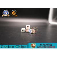 China Entertainment Casino Game Accessories KTV Hotel Ring Secret Amine Plastic Poker Games Red And Blue Color Shake Dice factory