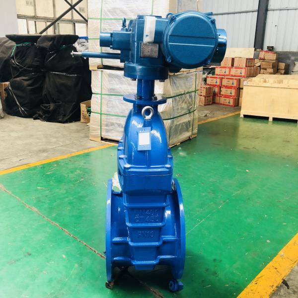 Quality PN10 Electric Control Gate Valve DN250 DN350 Flanged Gate Valve for sale