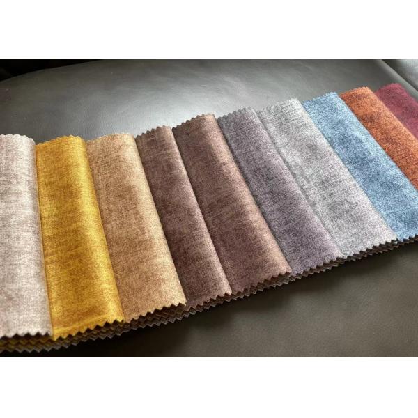 Quality Woven Suede Sofa Fabric , 330gsm Heavy Microsuede Fabric for sale