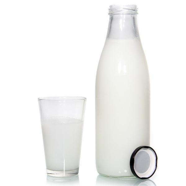 Quality OEM Resealable Glass Milk Bottles Jars 250ml 300ml 500ml 750ml 1000ml for sale