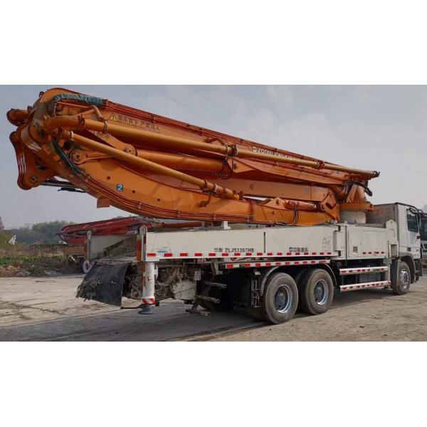 Quality Zoomlion 47m Used Concrete Pump Truck With Mercedes Benz 3341 2013 Model for sale