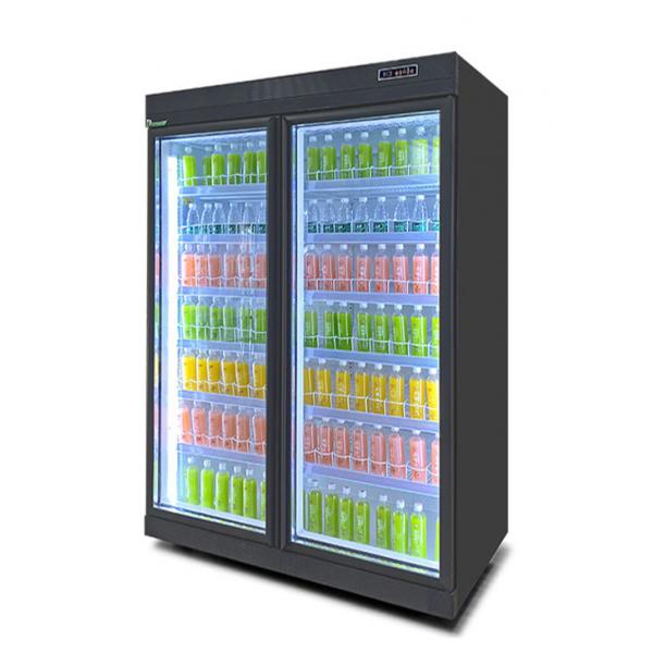 Quality Supermarket Eco Friendly Commercial Drink Fridge Display Wine Chiller Flat Head for sale
