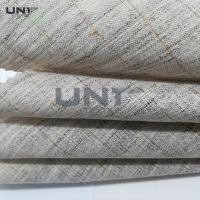 China Chinese Wholesale 190gsm heavy weight garment stretched cotton canvas fabric horse hair interlining for suit factory