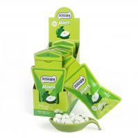 China Cooling Sugar Free Mint Green Apple Taste Oval Shaped Candy Full of Vitamin C factory
