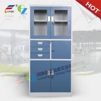 China OZ supply steel godrej cupboard FYD-W020,H1850XW900XD400mm,drawer/glass/steel door for sale