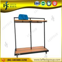 China Shop Furniture Garment Display Stand With Adjustable Wheel And Display Boards factory