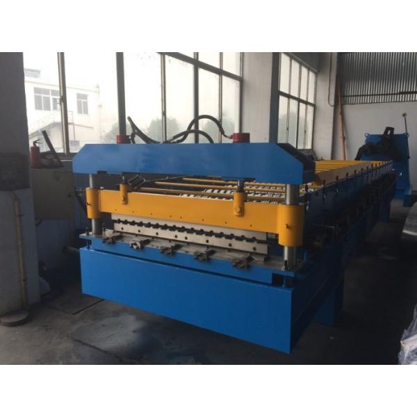 Quality Hydraulic Wall / Roof Panel Roll Forming Machine 0.3-0.8mm Thickness 15 Stations for sale