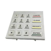 Quality Panel Mounting Access Control Metal Numeric Keypad For Self Service Kiosk 16 for sale