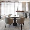 China Modern Commerical Wood Dining Chairs With Leather Seats Fashion Elegant Style factory