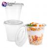 China New products disposable PET clear150ml smoothie cup with flat lid factory