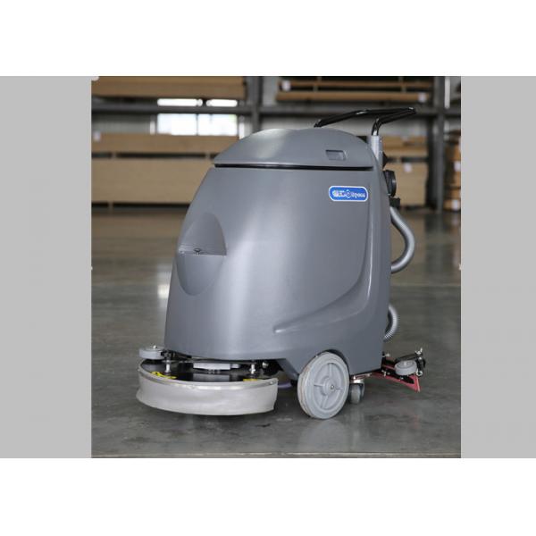 Quality Hand Push 17 Inch Single Brush Compact Floor Scrubber Machine For Slick Floor for sale