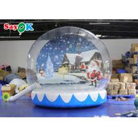 China Outdoor Indoor Romantic Inflatable Snow Globe Christmas Decoration factory