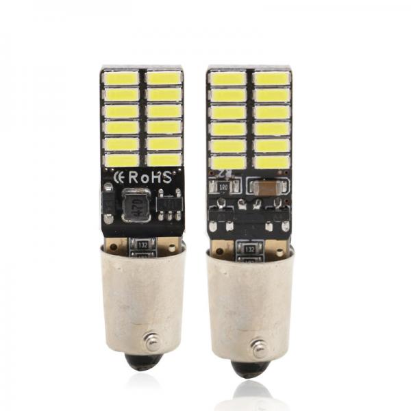 Quality BA9S 4014 24SMD Automotive LED Light Bulbs Width Led Indicator Light 12V for sale