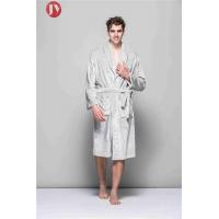 China Mens Soft Bathrobe Fleece Kimono Hotel Spa Bathrobe Adults Men Boys Washable Breathable Fleece factory