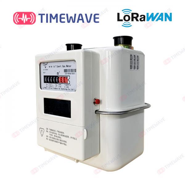 Quality Smart LoRaWAN Gas Meter Wifi Wireless IoT LCD Screen Built In Antenna ISO/IEC 9001 for sale