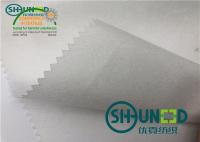 China 100% Cupro Smooth White Non Woven Fabric / Breathable Non Woven Polyester Fabric factory