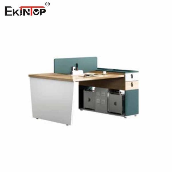 Quality Ekintop Modern Cubicle Workstation 2 Color Seamless Stitching For Office for sale
