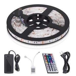 Quality RGB 5050 Flexible Adhesive Led Strip Lights SKD Waterproof 5M 16.4ft With Remote Control for sale
